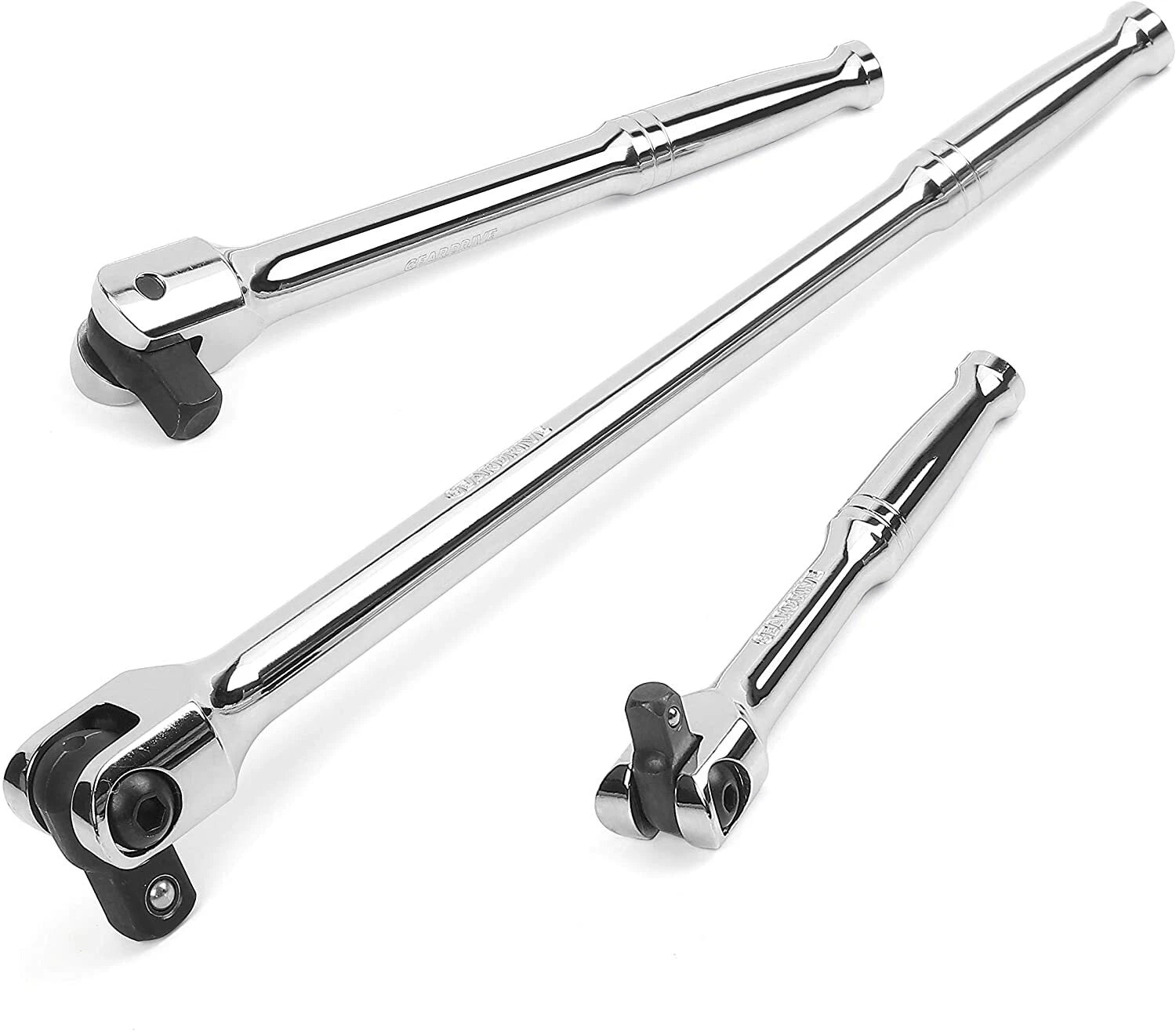 Drive Polished Breaker Bar Flex Handle Long Socket Wrench 1/4'',