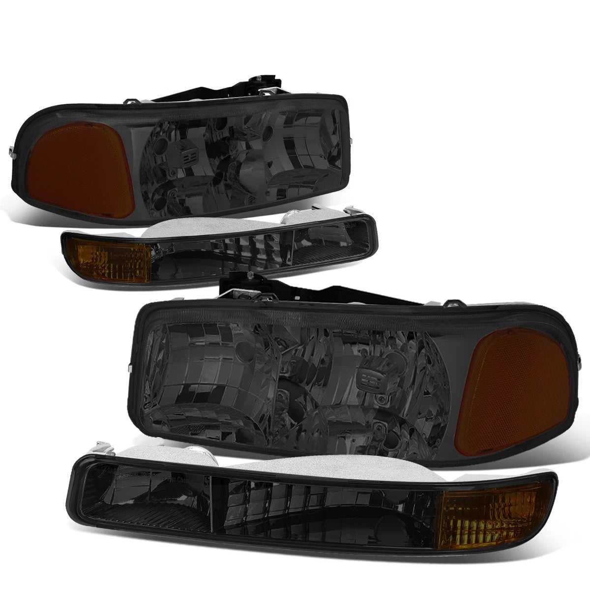Fit 1999-2007 Gmc Sierra/yukon Smoked Housing Amber | Built Supply Co