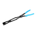 Universal Straight Long Hose Clamp Pliers, 17in. Long Reach Steel Double Jointed