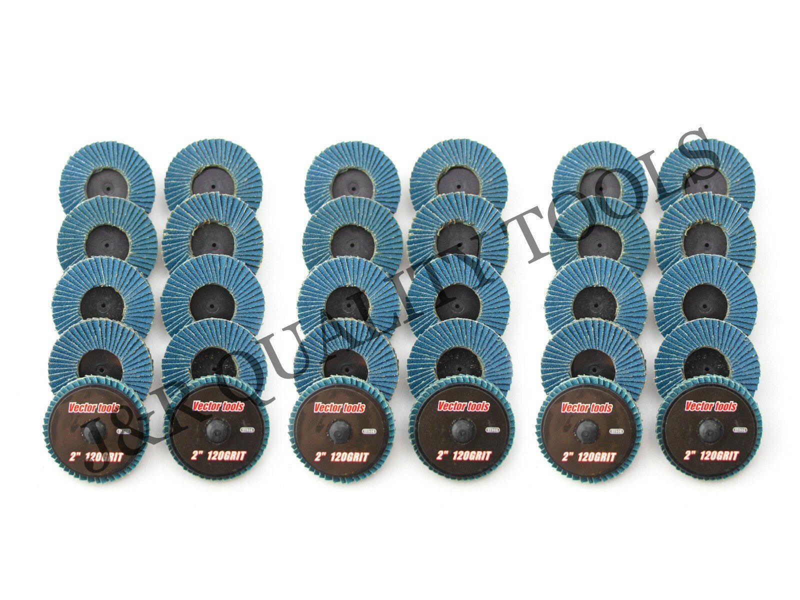 30pk 2" 120 Grit Flap Sanding Discs Type R