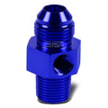Blue 8-An Flare To 3/8" NPT Fitting/Coupler/Adapter+1/8"