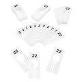 Hangers Retail Clothing 2" X 5" Rectangular Plastic Size 22 Dividers