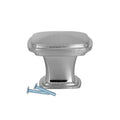 Temple Square Brushed Nickel Kitchen Cabinet Drawer Knob 1-7/32"