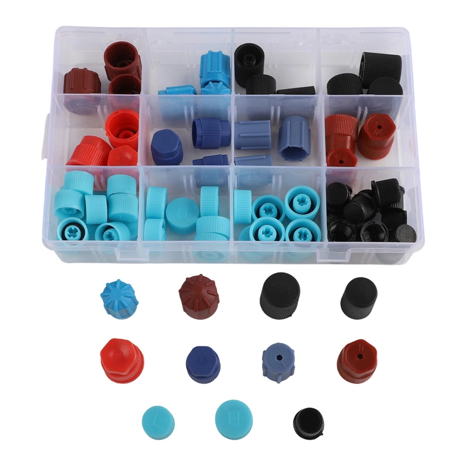 Dust Cap Kit For Air Conditioning High Low Side Valve Core Protection