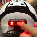 2Pcs Motorcycle Parts Helmet LED Safety Warning Light by Unbranded