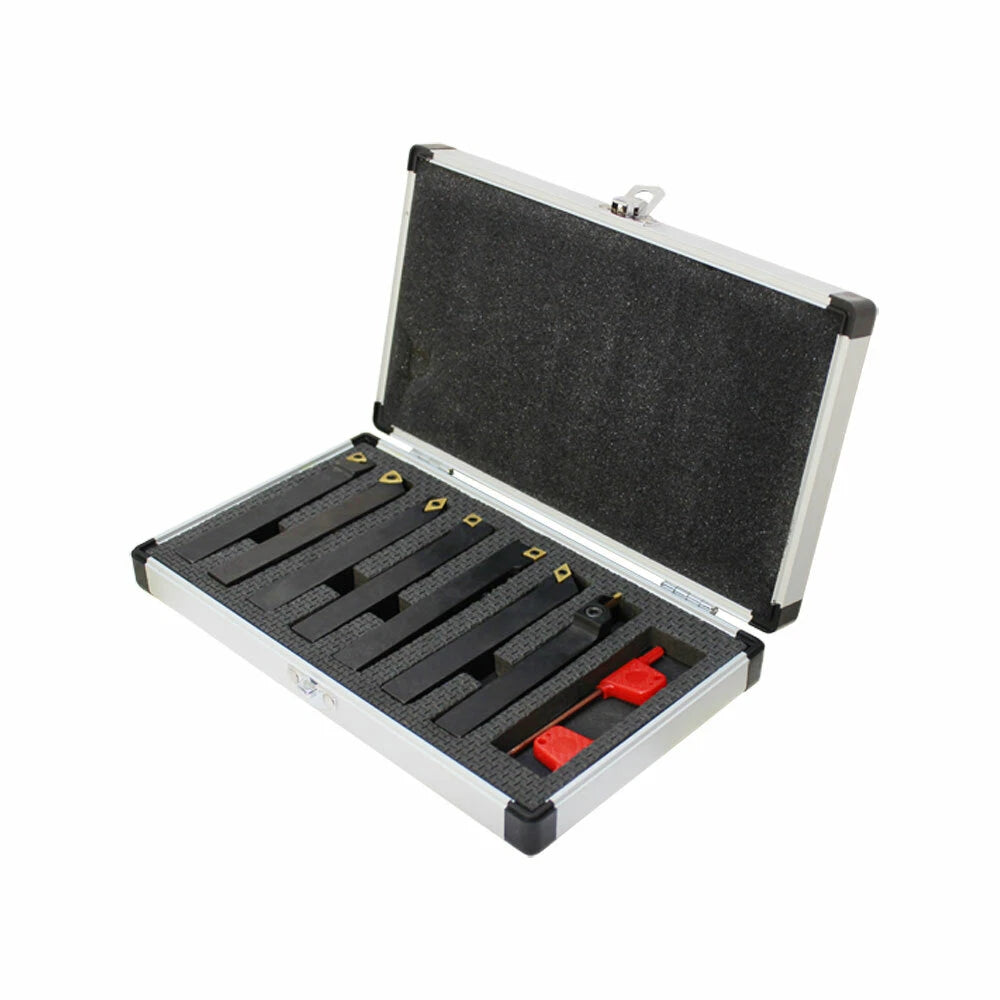 1/2" Shank Indexable Carbide Turning Lathe Tool Set Sclcl Sdjcr Swgcr