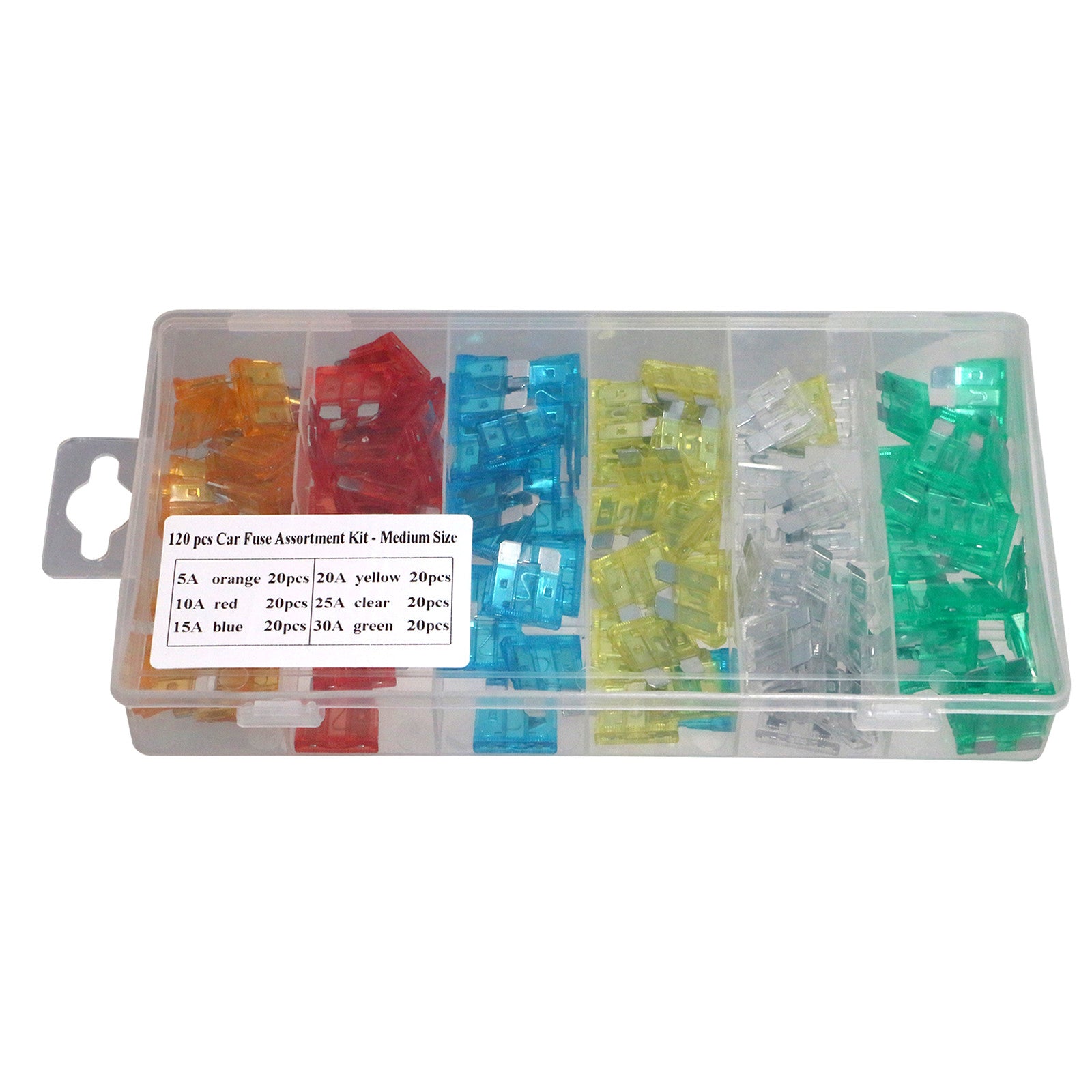 XFITTING 120 pcs Car Fuse Kit Replacement Fuses