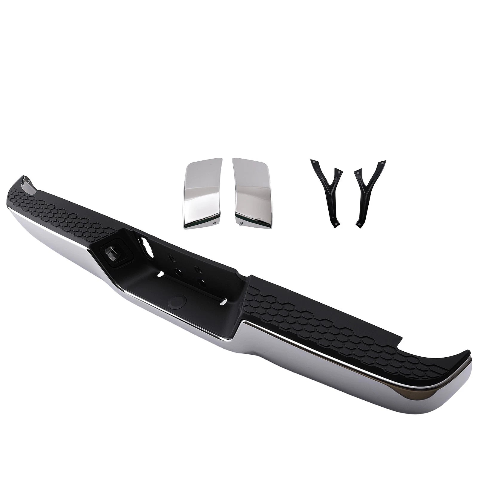 Rear Bumper Assembly fit for Dodge Ram 1500 2009-2018 68049781AB Steel Chrome