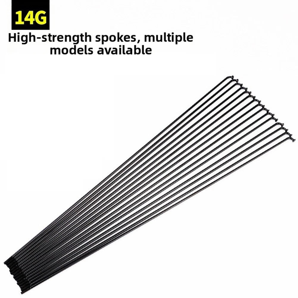 14g Steel Bicycle Spokes With Nuts 254mm To 289mm For Custom Wheel