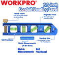 Workpro 6.3" Magnetic Conduit Bending Level Pipe Level Torpedo Level