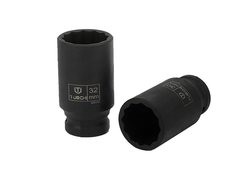 1/2-Inch Drive 12PT Deep Impact Socket Set 8–30mm by Unbranded