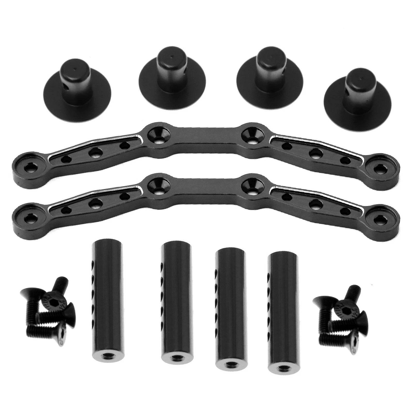 Alloy Front+rear Housing Post Kit For Arrma 1/8 Mojave 4x4 4s Blx Rc
