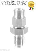 AN-3 Hose to M10x1.25 Male Straight Stainless Steel Hose Fitting by Unbranded