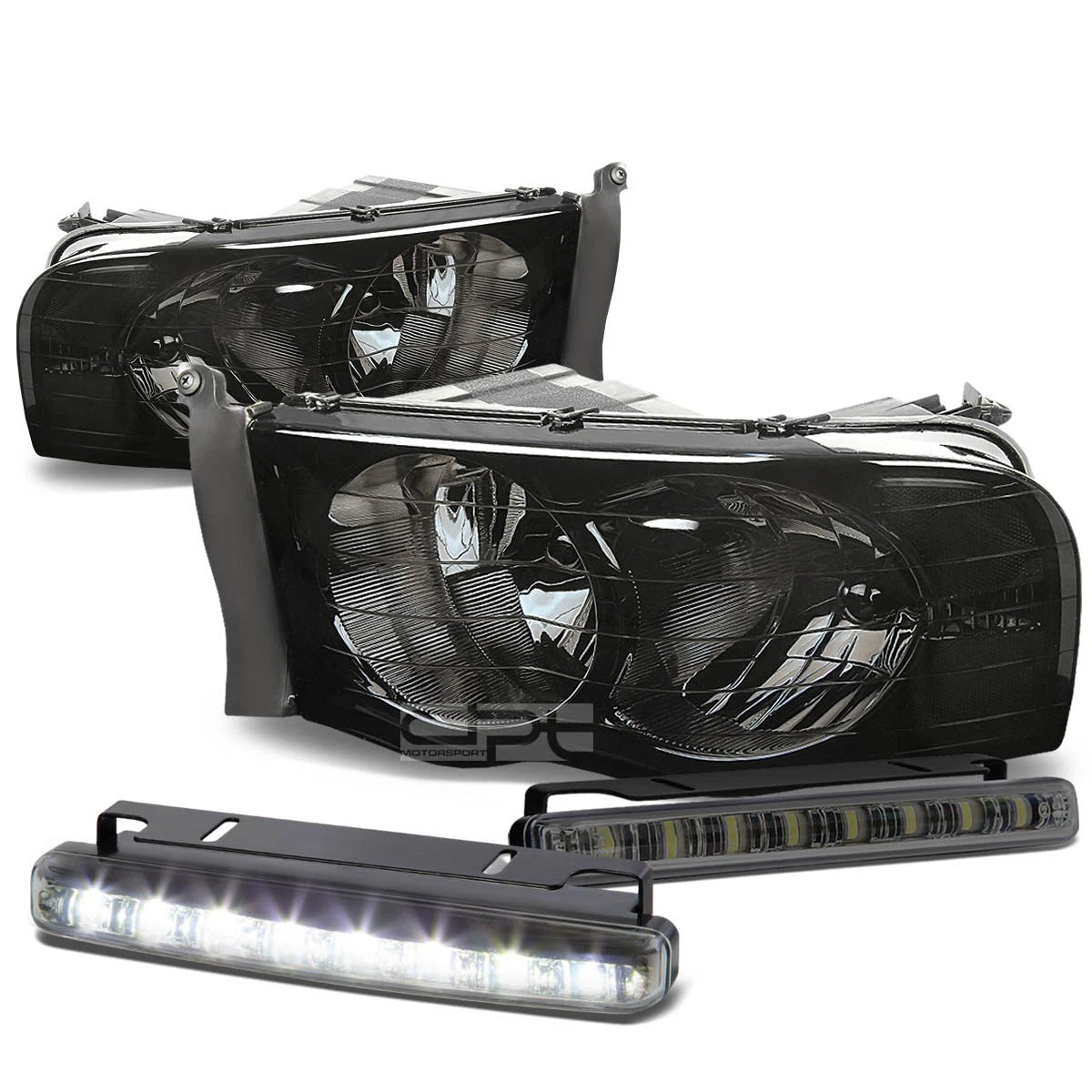 Smoked Housing Clear Lens Headlight+sign<wbr/>al | Built Supply Co
