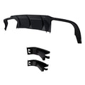 Black PP Rear Diffuser for Mercedes C Class W204 AMG Line 2012-15 Quad Exhaust