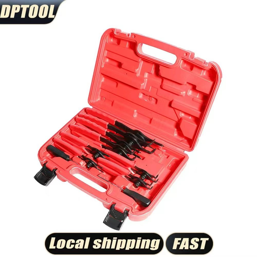 Heavy Duty 11 Pcs Snap Ring Pliers Set Internal External Circlip Pliers Kit