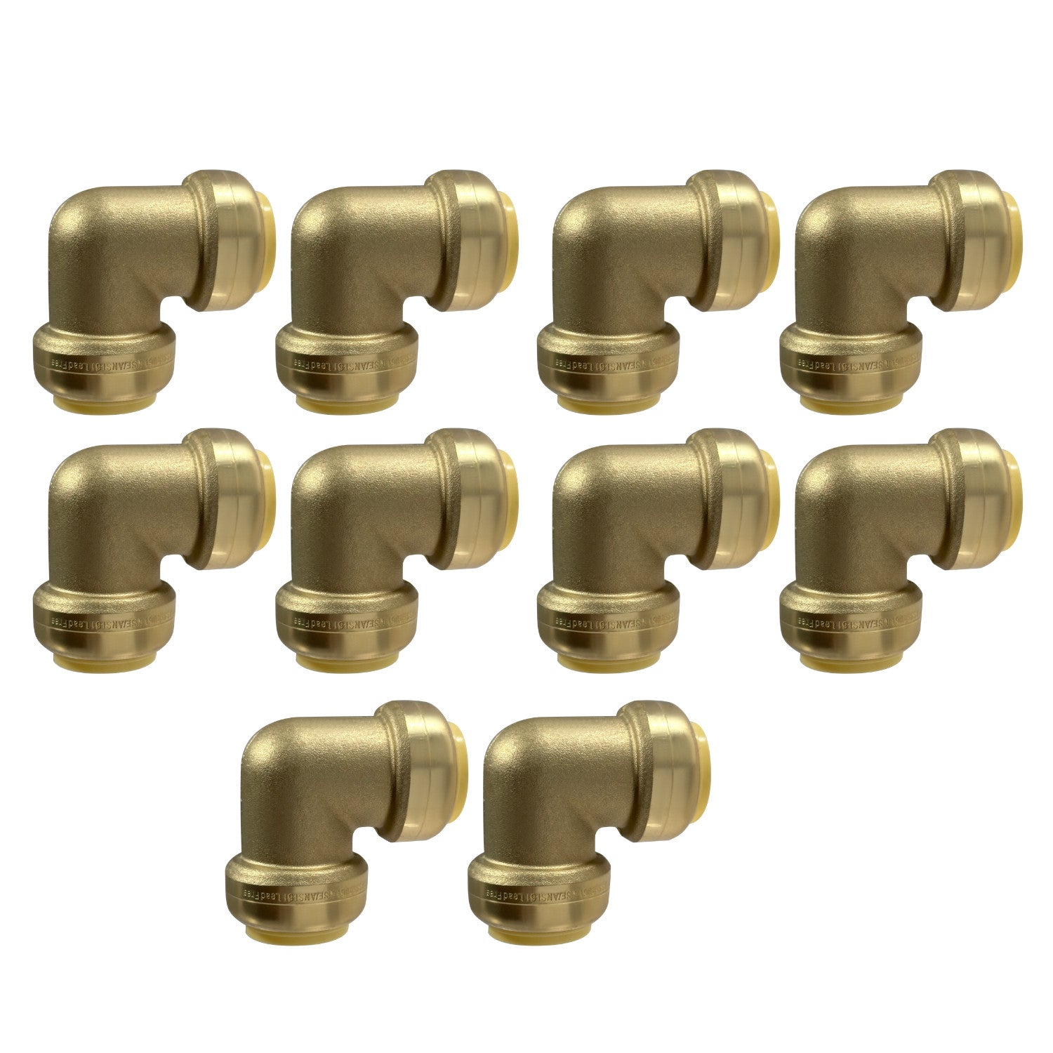 XFITTING 1" x 1" Push Fit Elbow Fittings 10 Pack