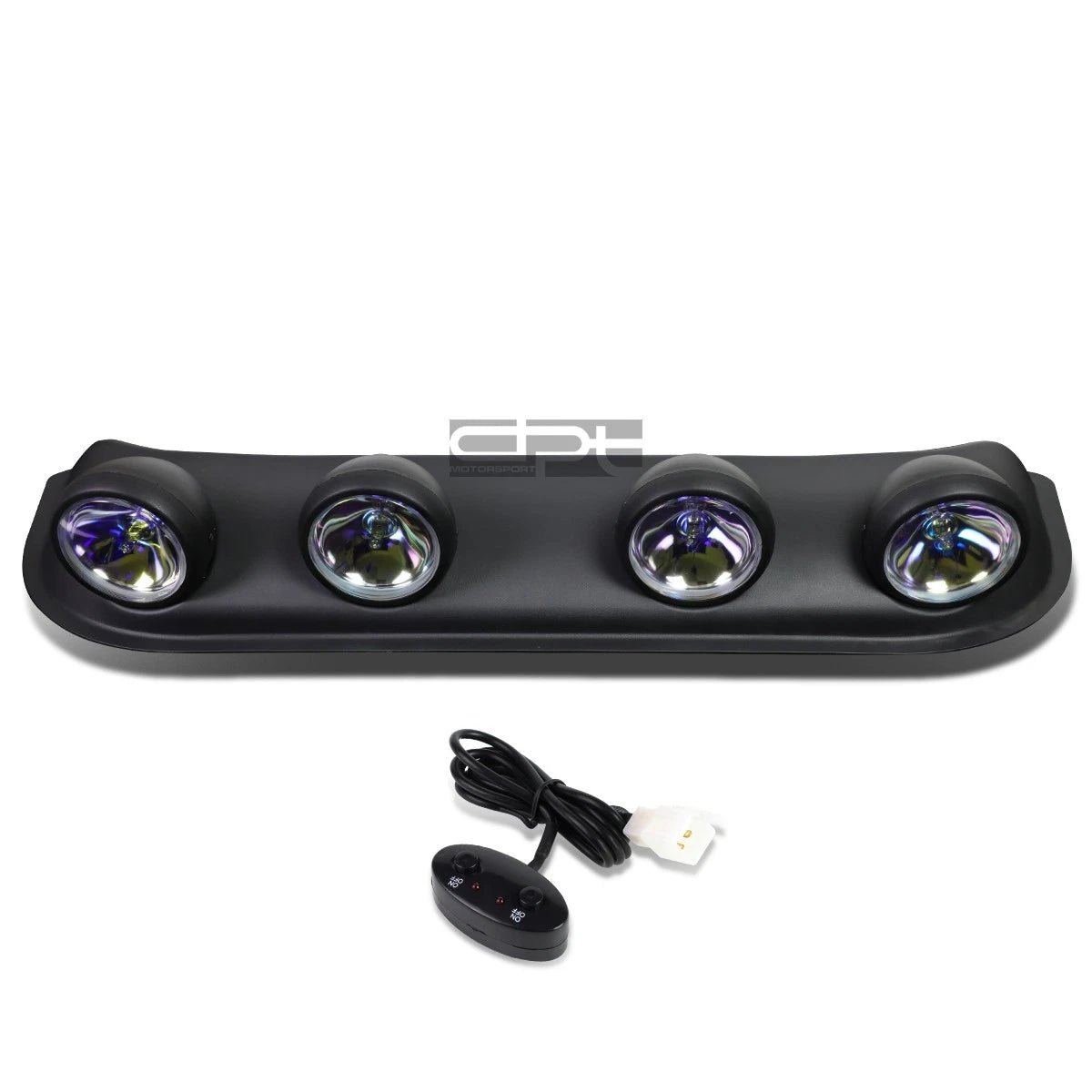 4x4 Black Frame Neo Clear Lens Off-road Roof Top Round Fog