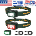 EverBrite 2Pcs Rechargeable LED Headlamp by EverBrite