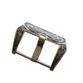 Vintage 22mm 316l Stainless Steel Engraved Watch Straps Bands Buckle