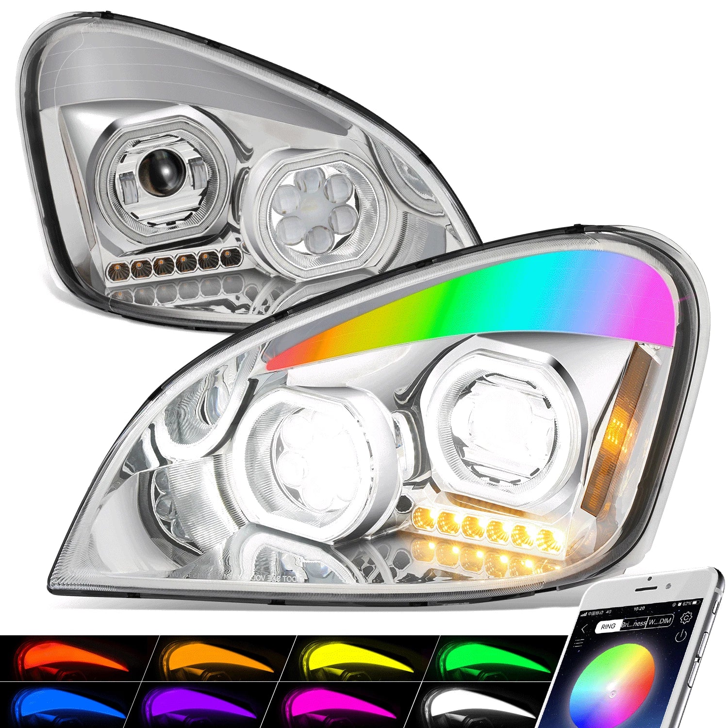 Fit 08-17 Freightliner Cascadia Chrome Housing | Built Supply Co