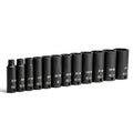 Capri Tools 3/8 In. Drive Deep Impact Socket Set, 6-point, Sae,