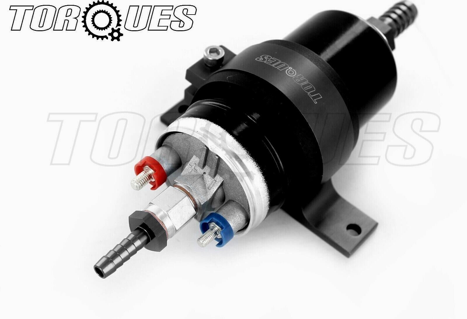 Sytec Hi Otp044 Fuel Pump with Barbed 8MM Outlet / 15MM Inlet + Cradle