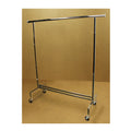 Adjustable Single Bar Clothes Hanger Rack Retail Garment Display With