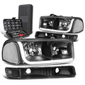 For 1999-2007 Gmc Sierra Led Drl Tube Black/clear | Built Supply Co