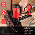 21 Gauge Pneumatic Upholstery Stapler with 1500 Staples