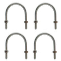 Stainless Steel U Bolt, 3.25"l, 1/4"-20 Thread With 2 Hex Nuts,450