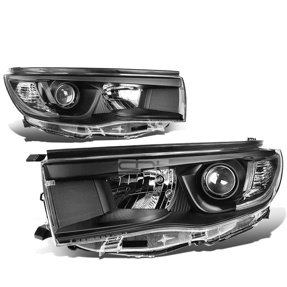 Fit 2014-2016 Toyota Highlander Black Housing Clear | Built Supply Co