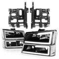 Fit 03-07 Avalanche Silverado Black Clear Led Drl | Built Supply Co