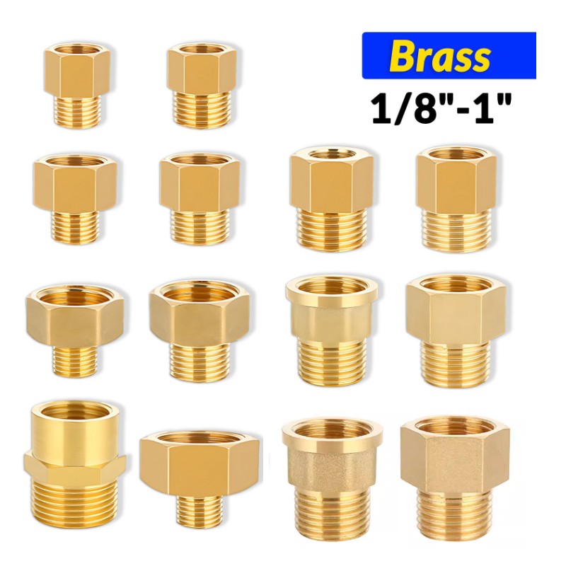 1/8" 1/4" 3/8" 1/2" 3/4" 1" BSP Male to Female Connecto