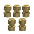 XFITTING 3/8" Push Fit x 3/8" Female NPT Adapter 5 Pack