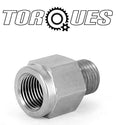 1/8" NPT Female To M10x1.0 Male Stainless Steel Reducer Gauge Take Off