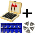3/8'' Indexable Carbide Insert Lathe Turning Tool Bit + Tips