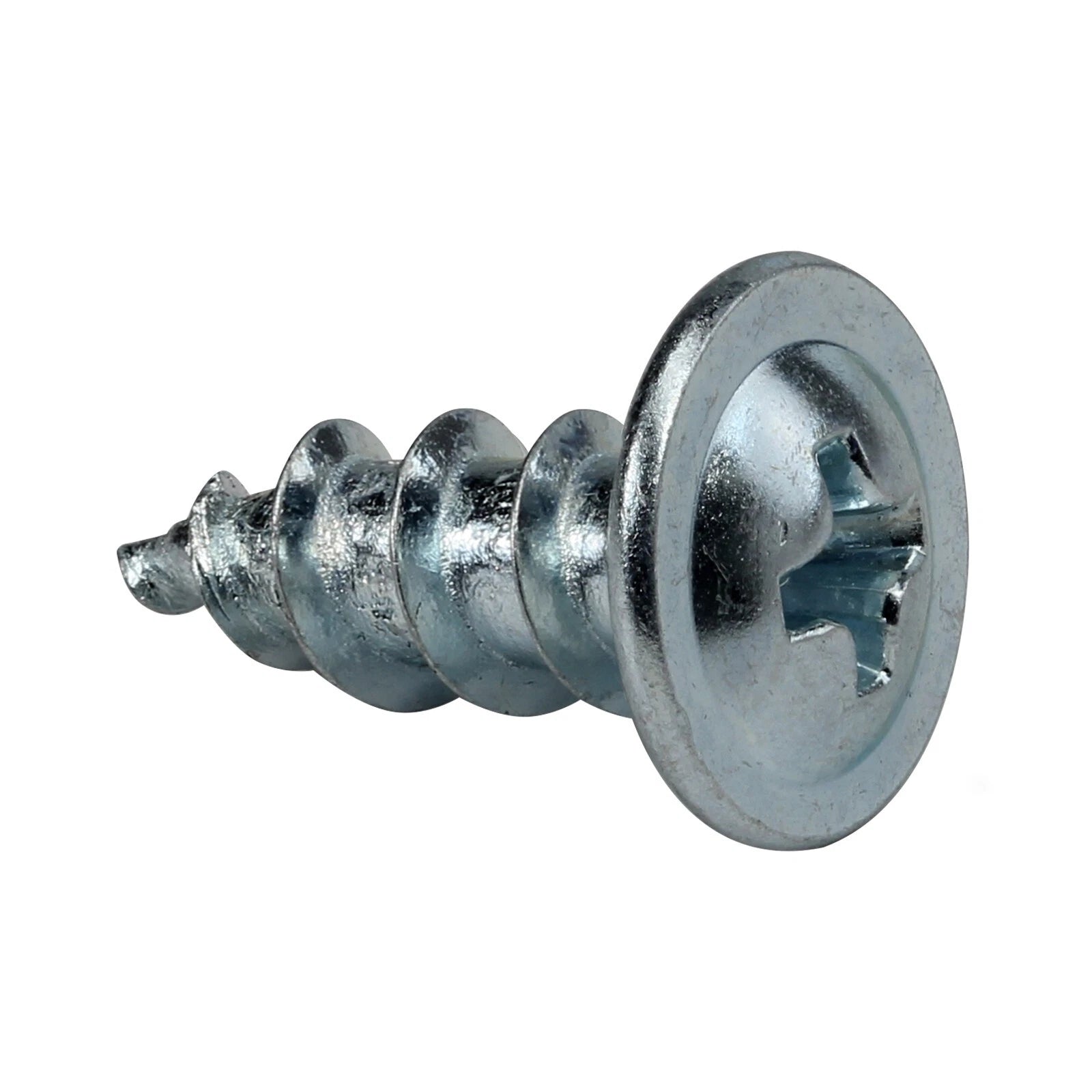 #8 X 1/2" Standard Thread Phillips Truss Head Screws, Zinc
