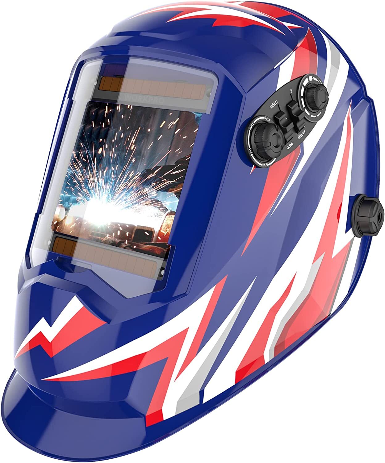 WORKPRO Welding Helmet with 4 Arc Sensors by WORKPRO