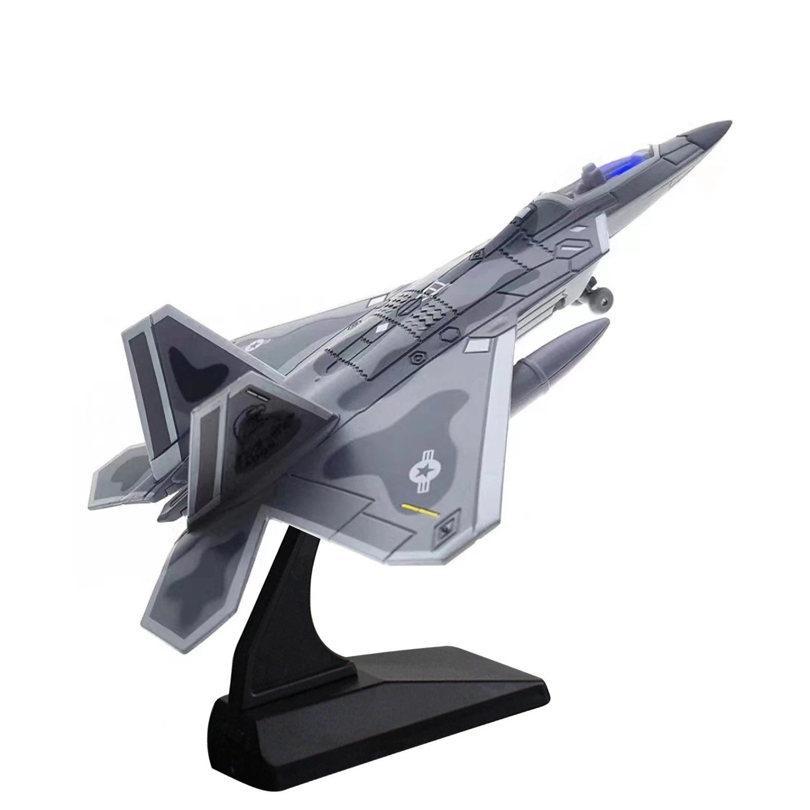 1:100 F-22 Aviation Plane Model Alloy Military Fighter Aircraft With