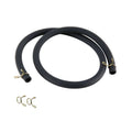 Precision Forged 50cm Fuel Hose 4x8mm Oil/gas Resistant W/clamps