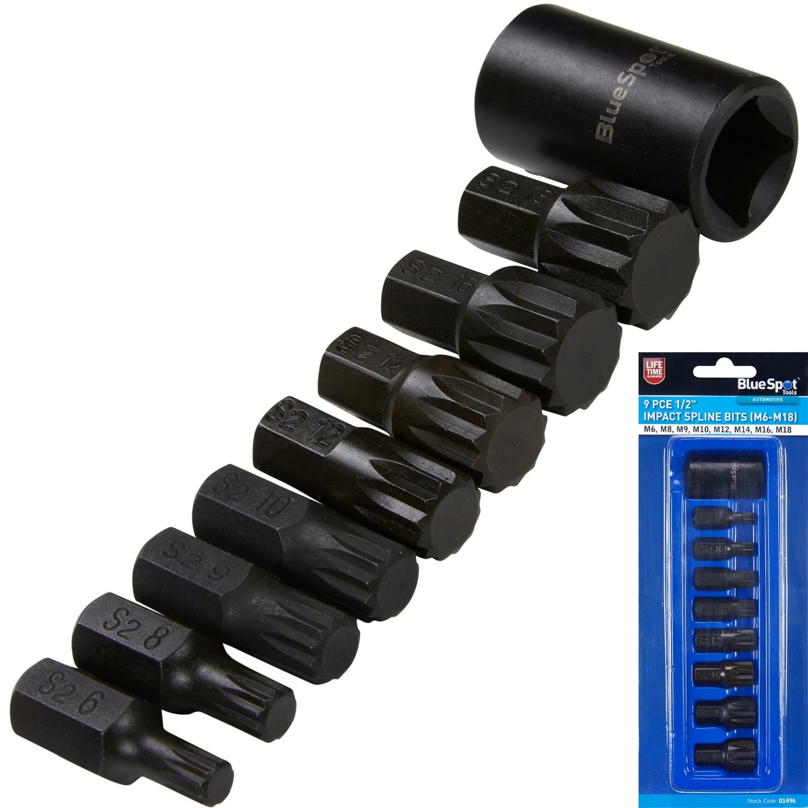 BlueSpot Socket Telescopic Flexible Ratchet Handle 1/4" by BlueSpot