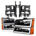 Fit 03-07 Avalanche Silverado Black Amber Led Drl | Built Supply Co