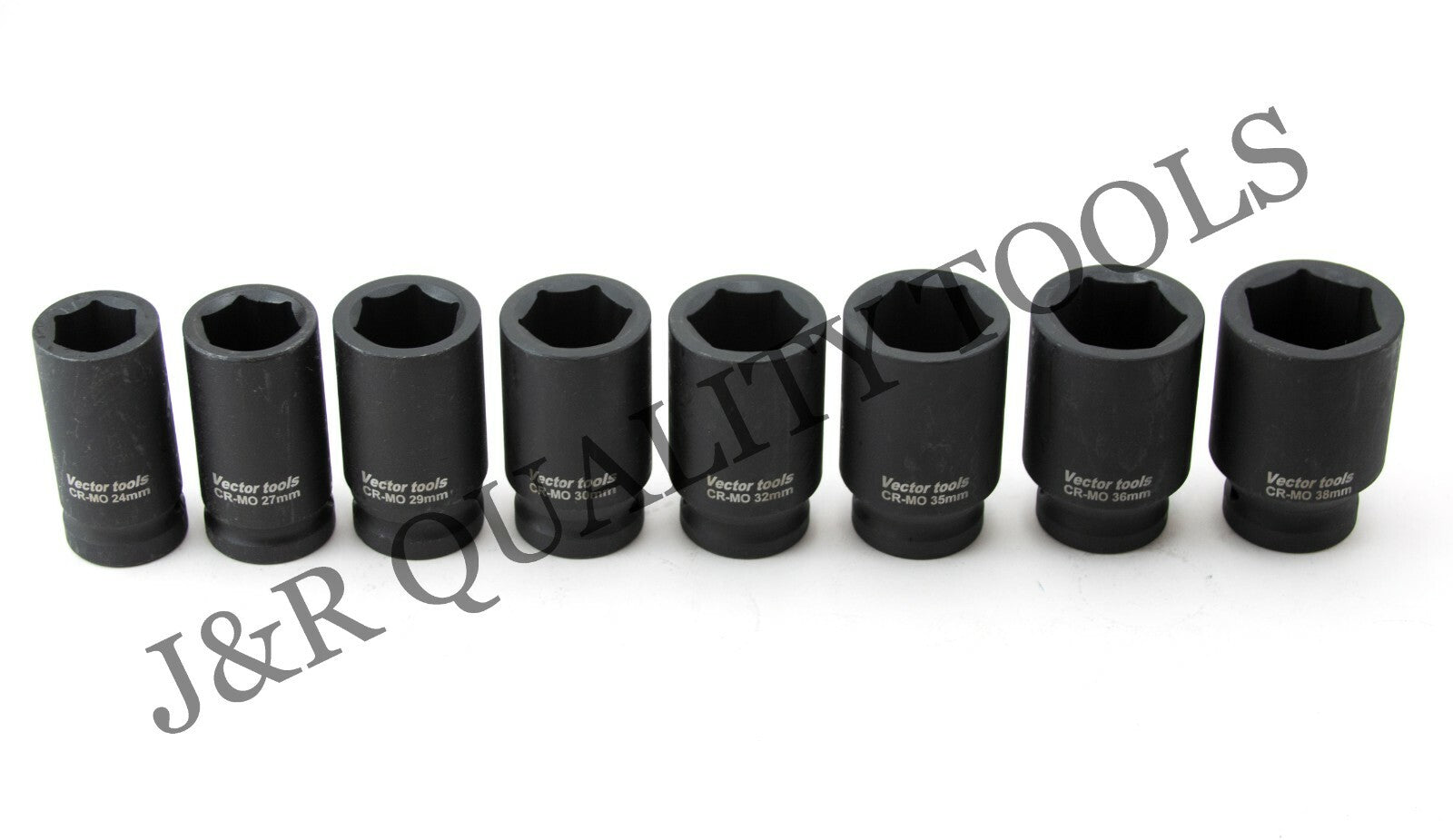 8pc 3/4" Drive Deep Impact Socket Set