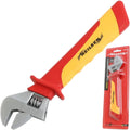 Neilsen 200mm Adjustable Spanner Wrench VDE Insulated  Soft Grip Handle 8"Opens 