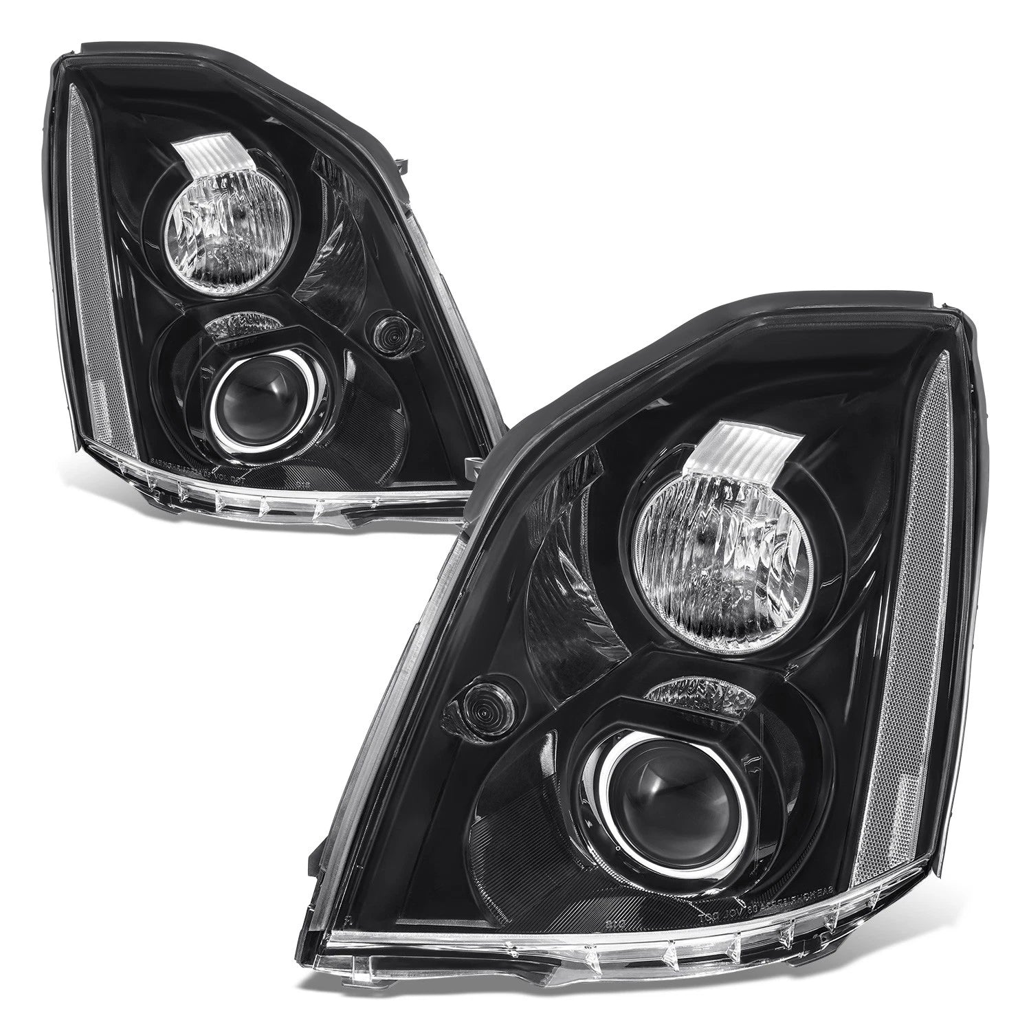 Fit 06-11 Cadillac Dts Black Housing Clear Lens | Built Supply Co