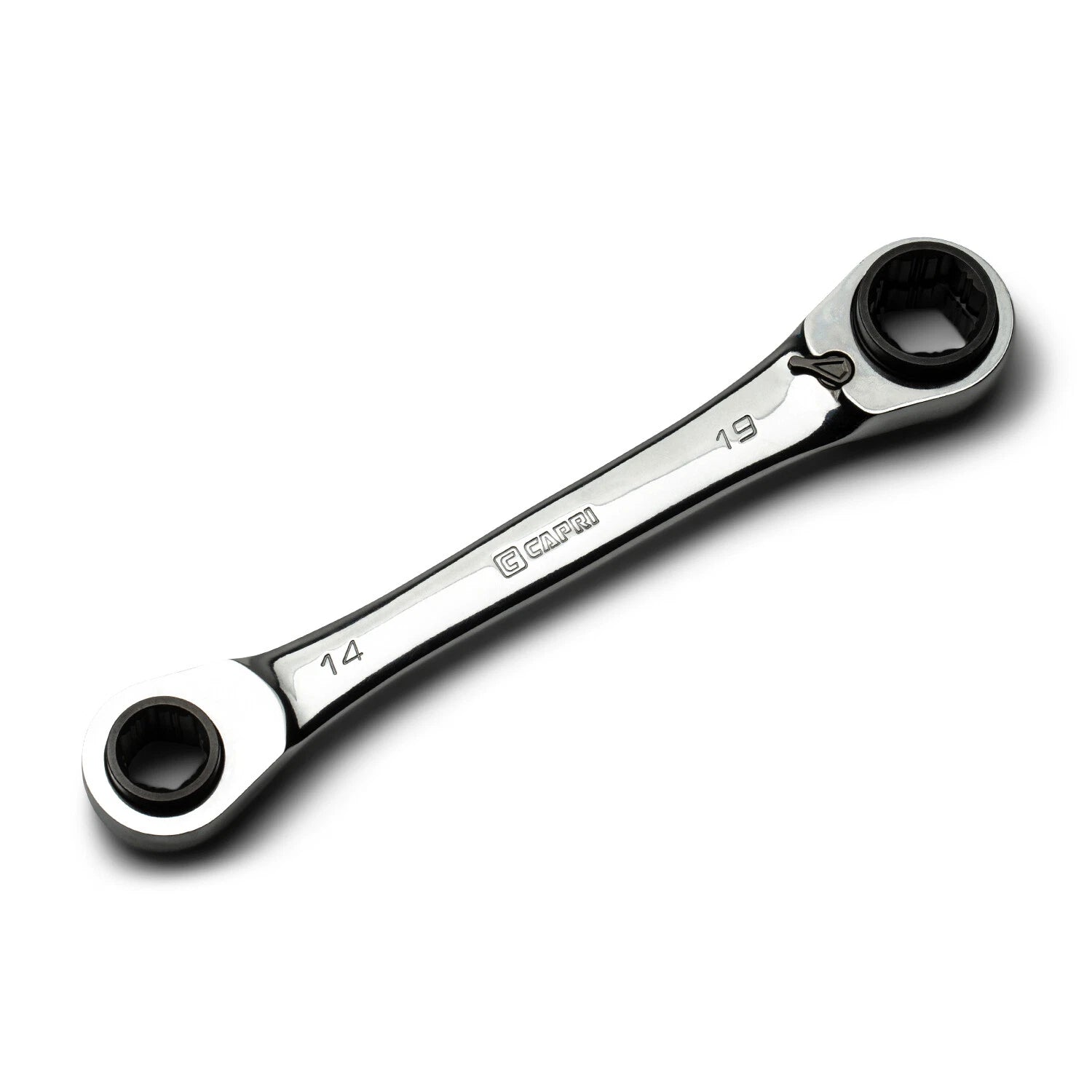 Capri Tools 4-in-1 120-tooth Box End Ratcheting Wrench, Metric & Sae