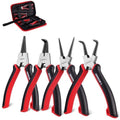 ARROW 4-Piece Heavy Duty 7-Inch Snap Ring Pliers Set CR-V Steel Circlip Pliers