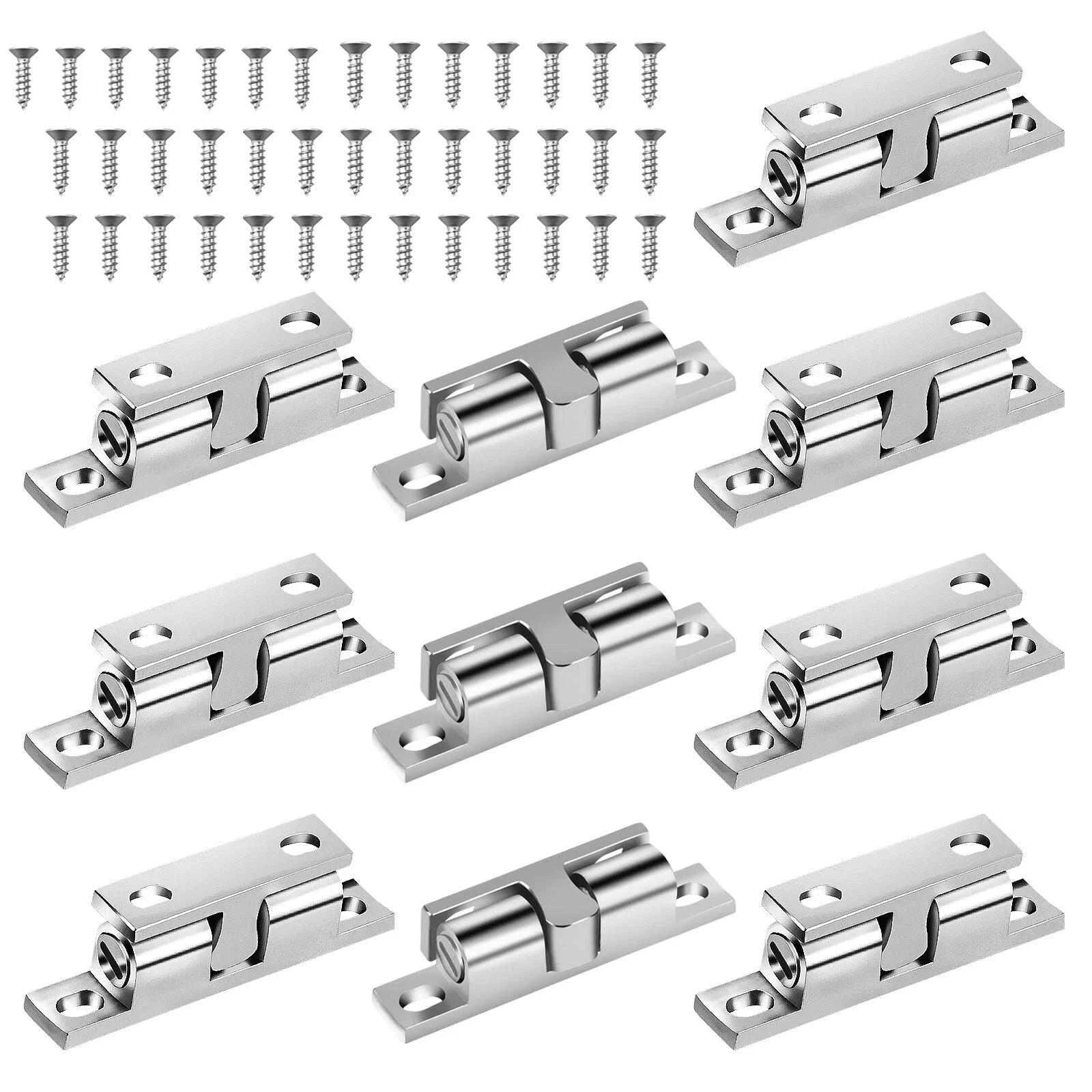 Zinc Alloy Double Ball Catch, Adjustable Tension Latch For Cabinet