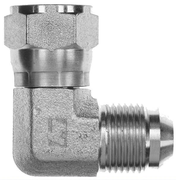 Hydraulic Fitting 1/4" Male Jic X 1/4" Female Jic Swivel 90 Degree